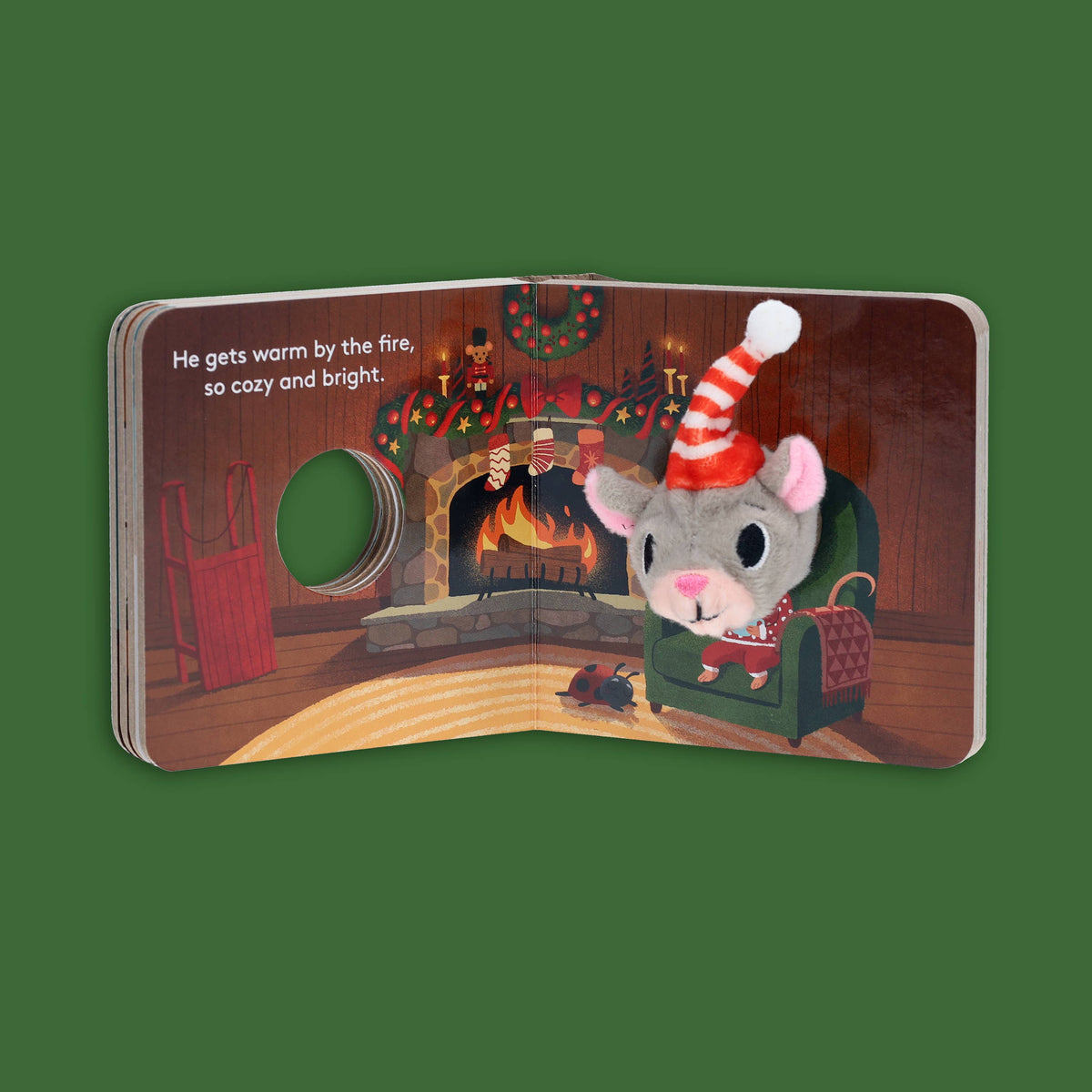 Christmas Mouse Finger Puppet Holiday Kids Book