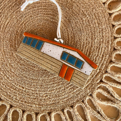 Mid Century House Handmade Ceramic Ornament