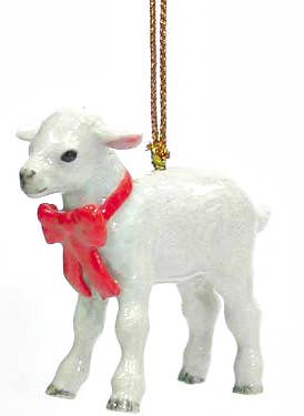 Lamb Mini Porcelain Ornament