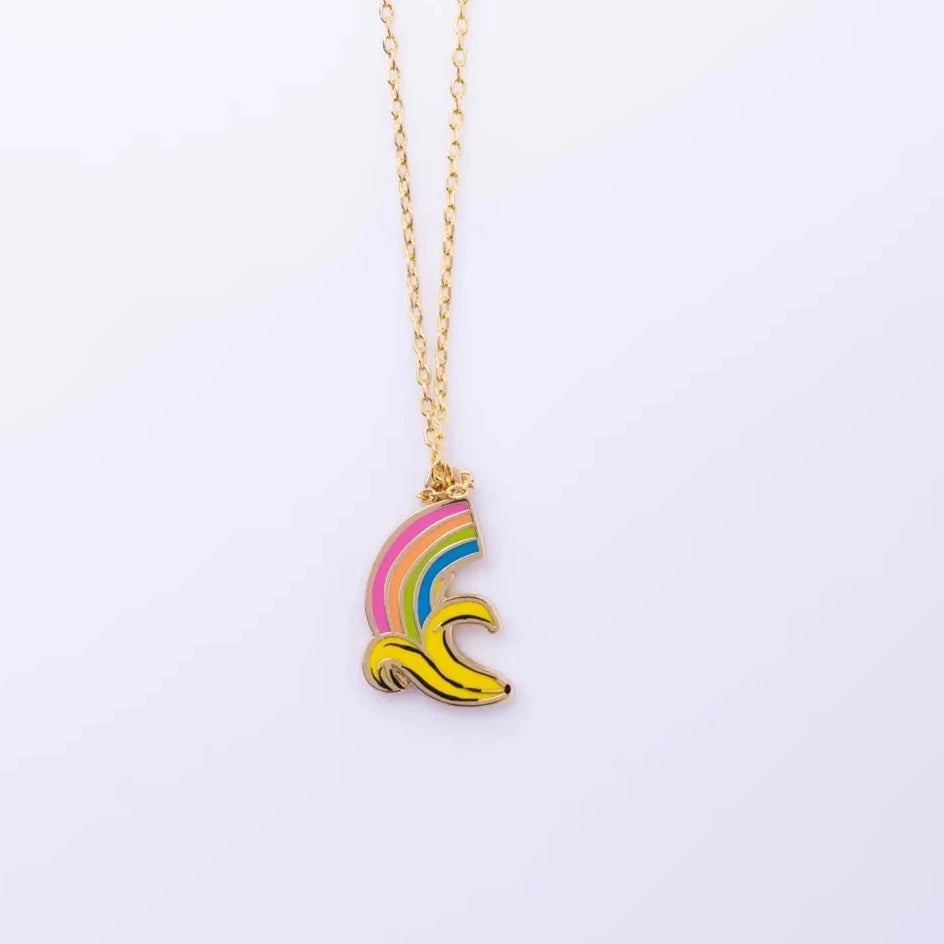 Banana Rainbow Gold Necklace