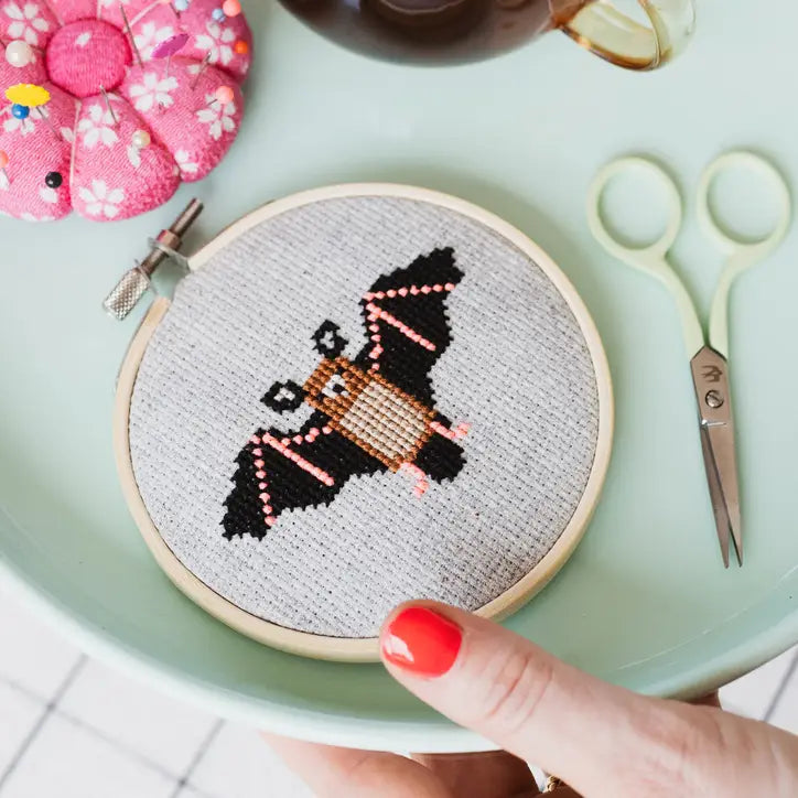 Bat 4" Cross Stitch Kit