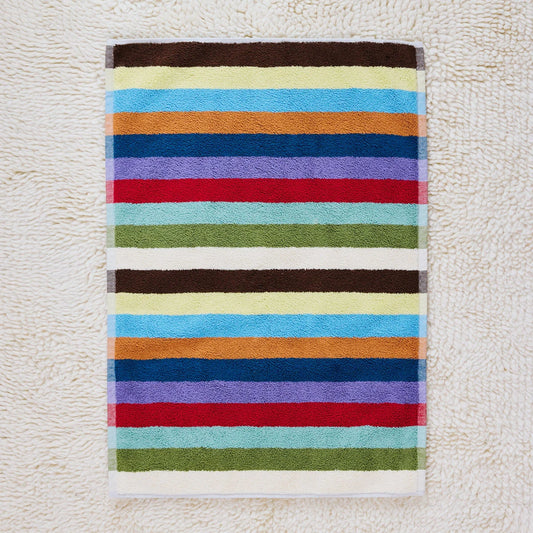 Terrycloth Bird Stripe Hummingbird Bath Mat