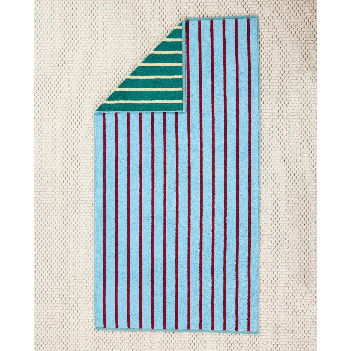 Terrycloth House Stripe Bath or Beach Towel