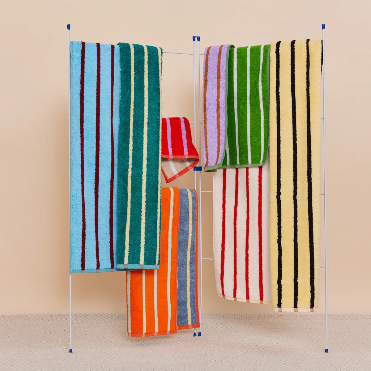 Terrycloth House Stripe Bath or Beach Towel