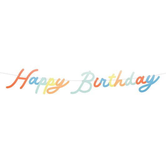 Bright Script Personalizable Birthday Garland Set