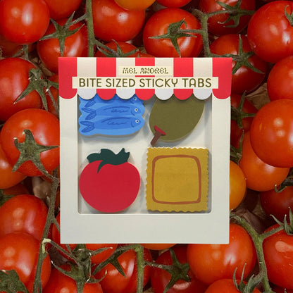 Market food themed mini sticky tabs for the office.