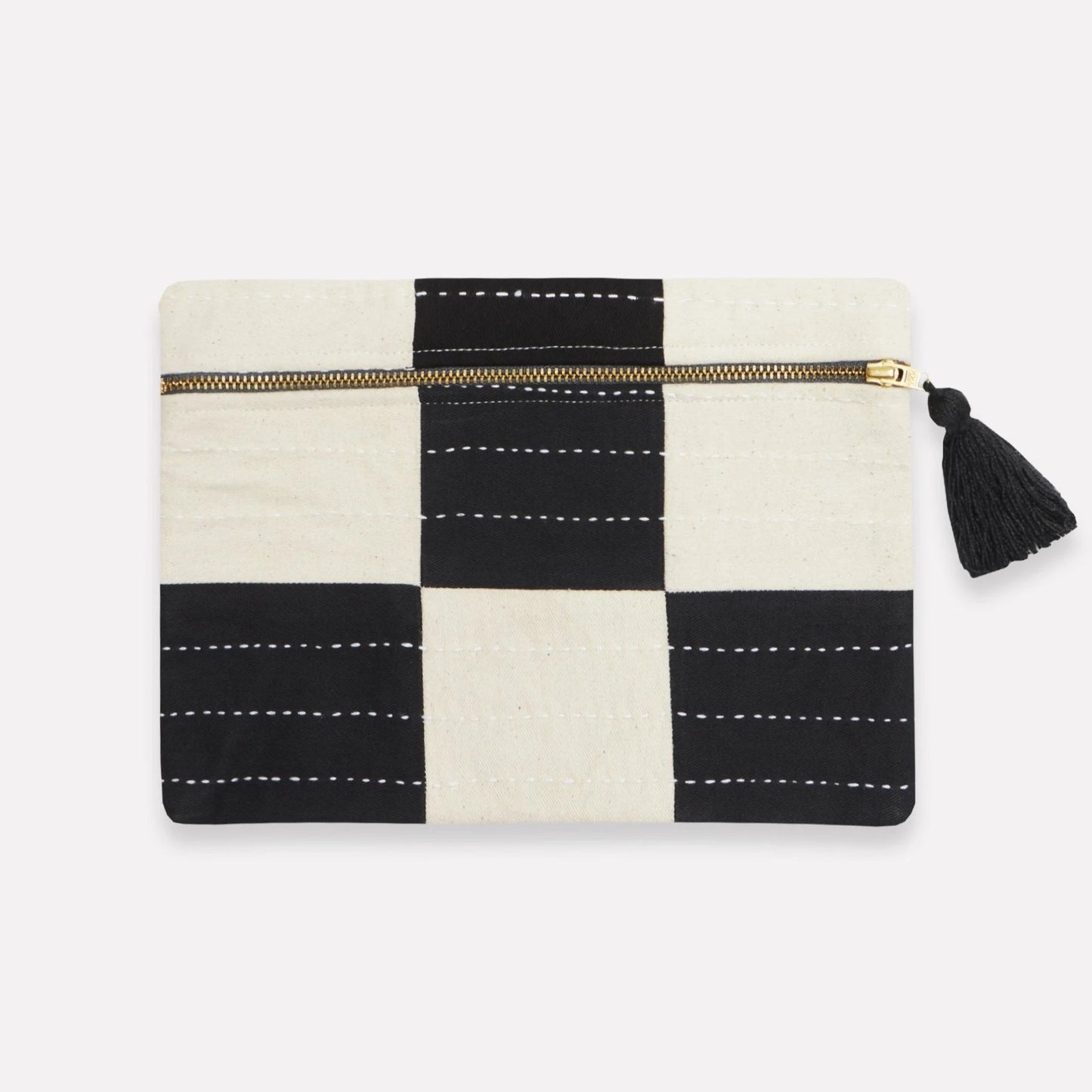 Checkered Clutch Pouch Purse