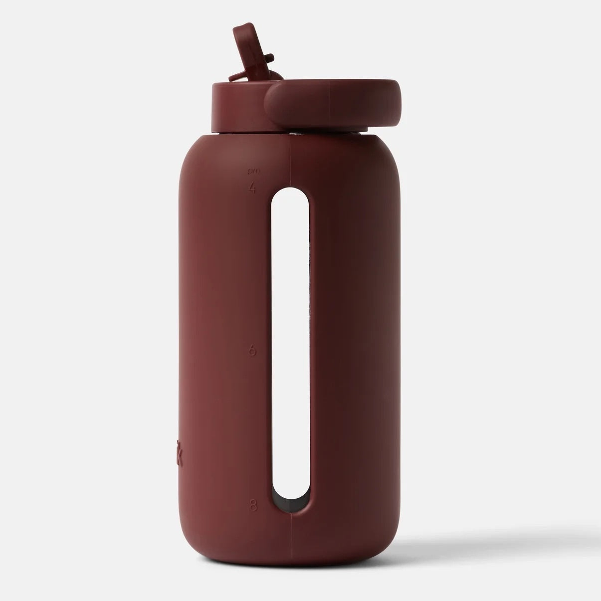 Glass & Silicone Reusable 27 Oz Flip Cap Water Bottle