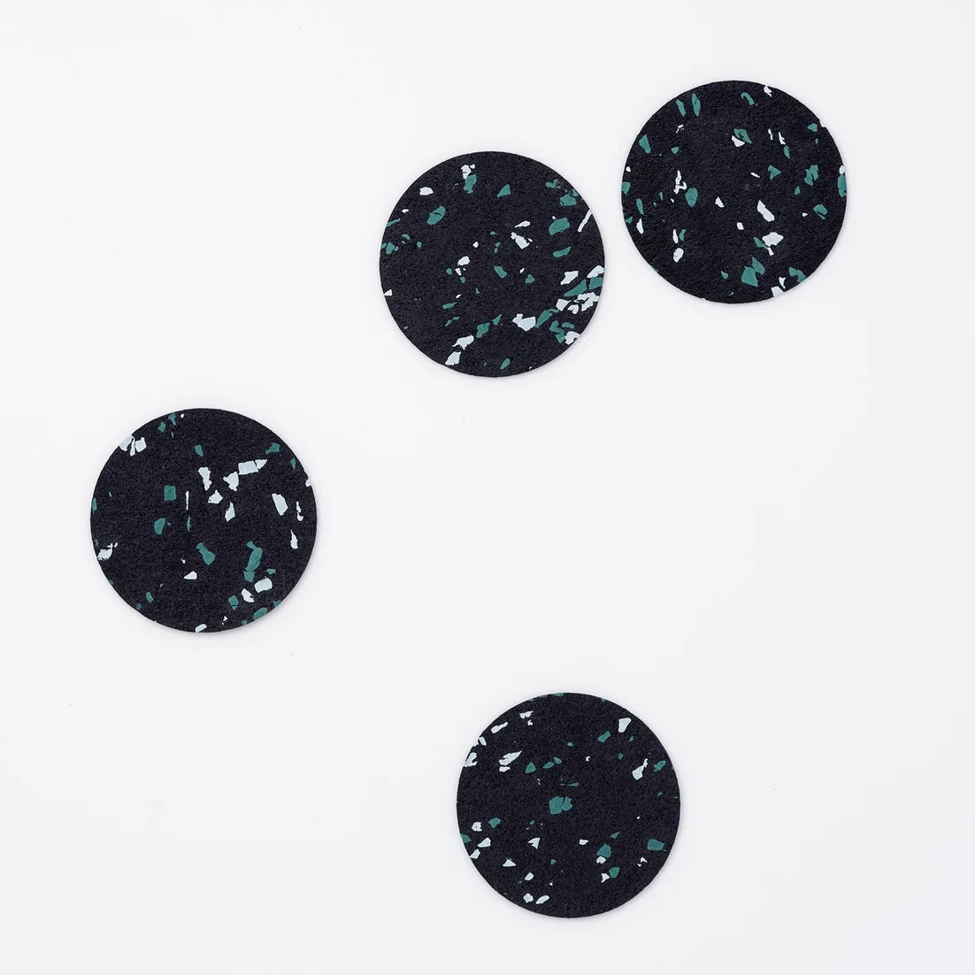 Cosmos Recycled Rubber Terrazzo Coasters (Set of 4)