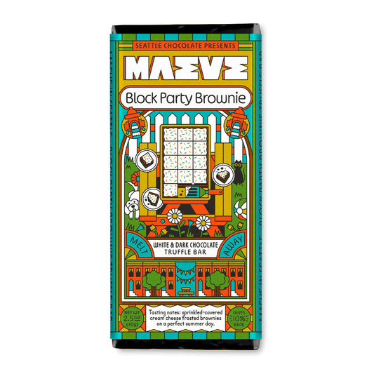 Block Party Brownie White & Dark Chocolate Truffle Bar