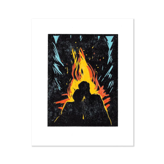 Burn for You Campfire 8" x 10" Art Print