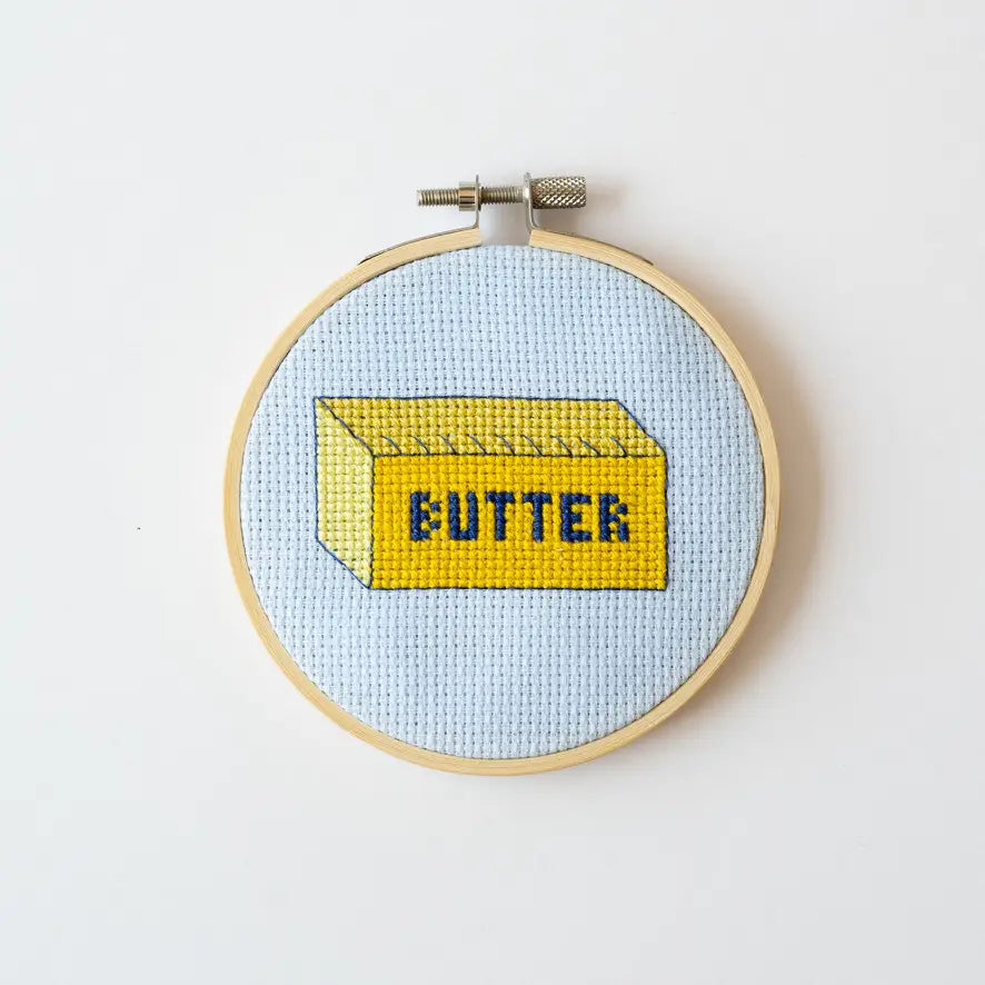 Butter 4" Cross Stitch Kit