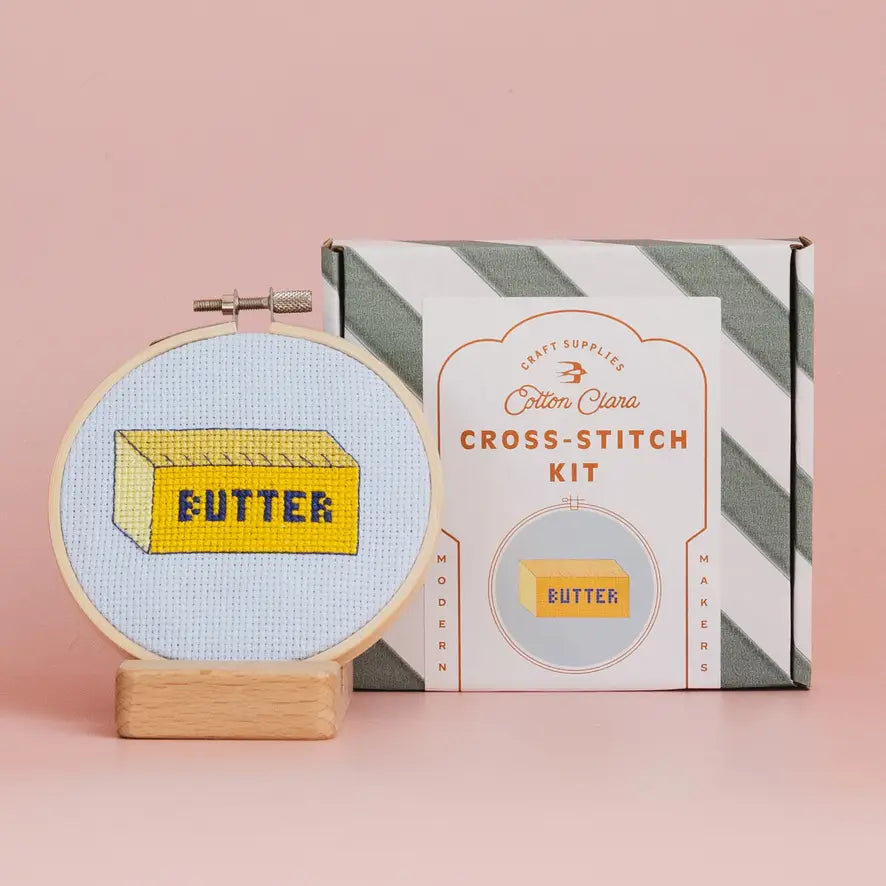 Butter 4" Cross Stitch Kit