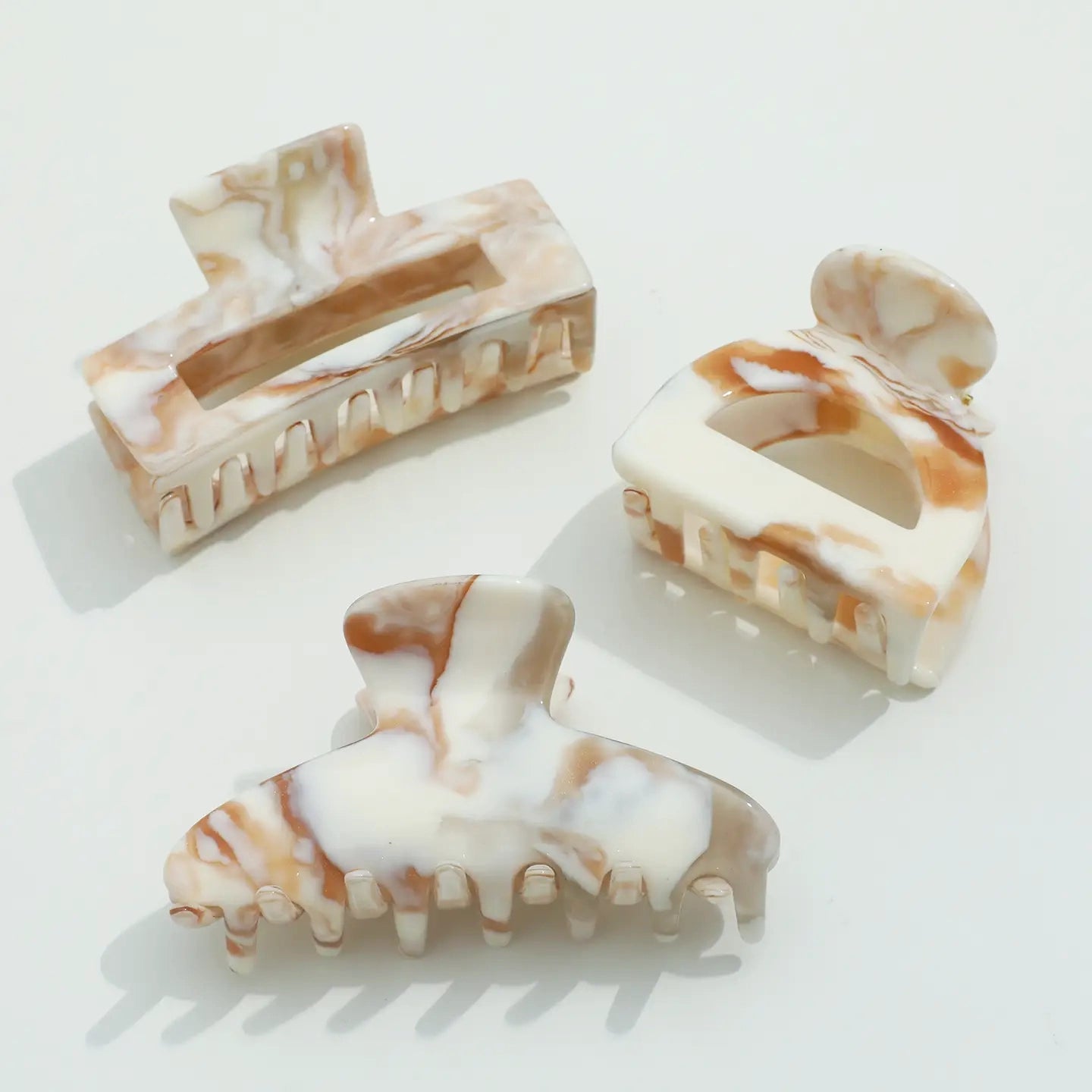 Calacatta Gold & White Eco Medium 2-3" Hair Clip