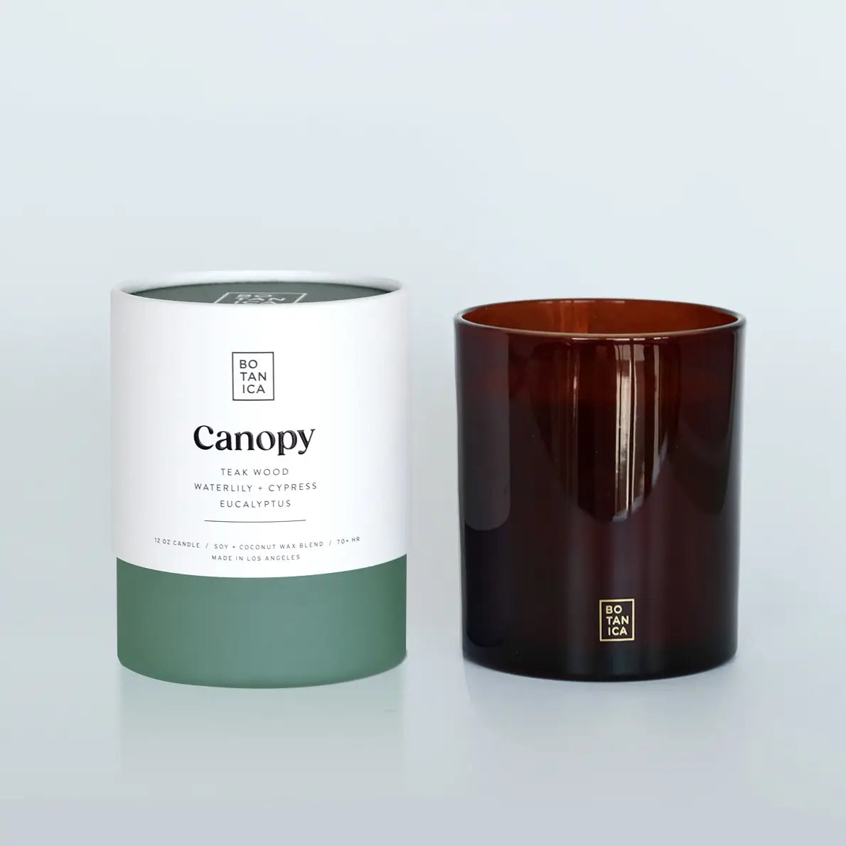 Canopy Teakwood, Waterlily, & Eucalyptus Soy Wax Glass Candle