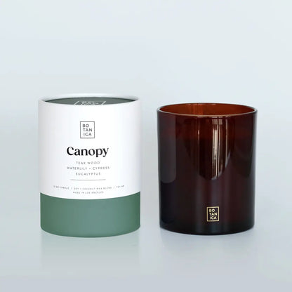 Canopy Teakwood, Waterlily, & Eucalyptus Soy Wax Glass Candle