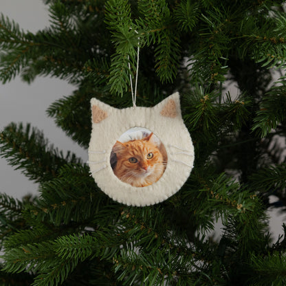 Pet Paw Picture Frame Felt Ornament