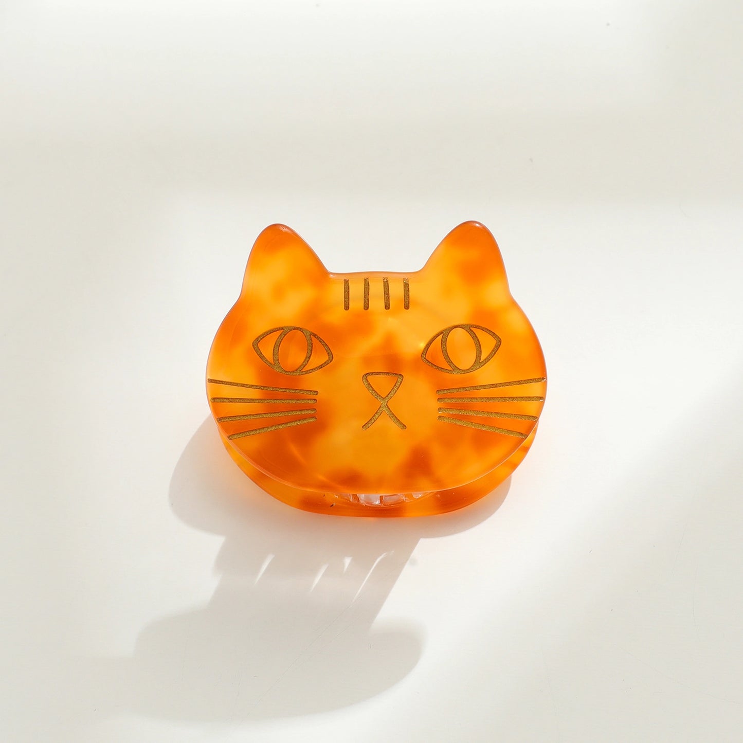 Small Cat Face Hair Claw Clip