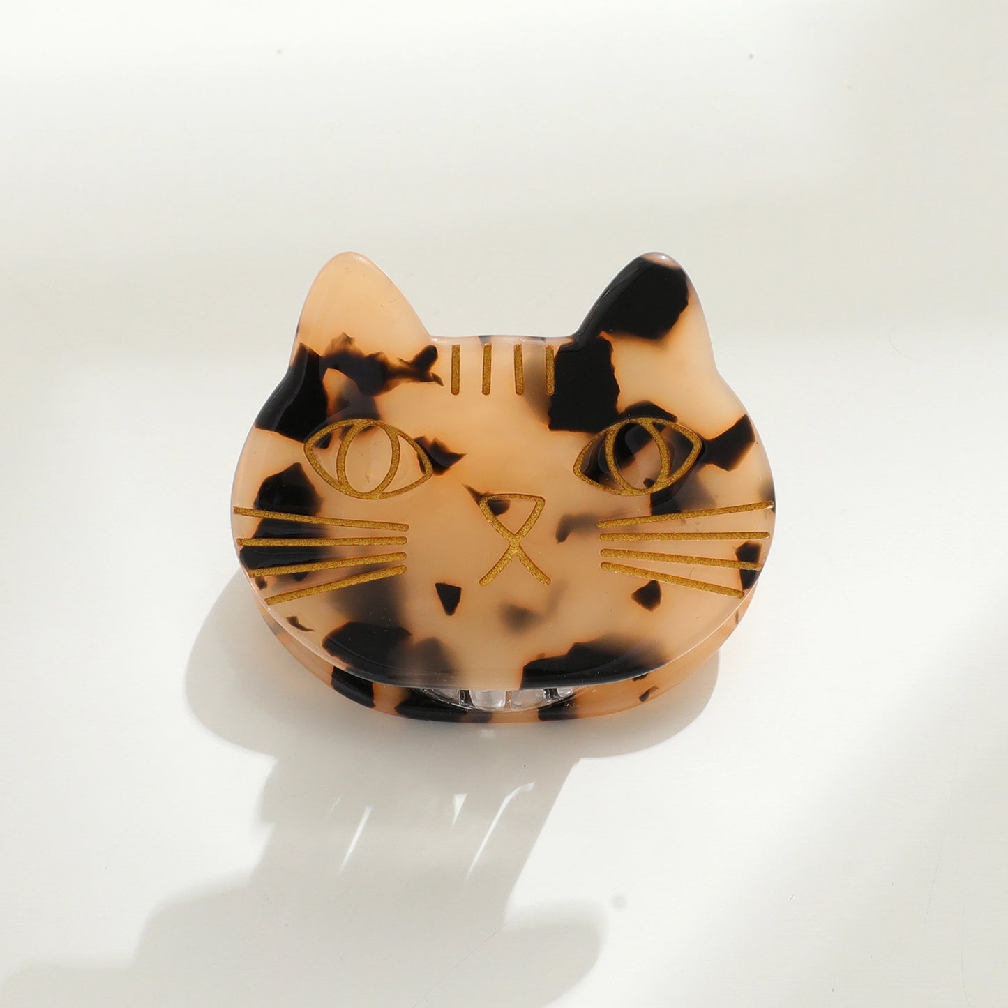 Small Cat Face Hair Claw Clip