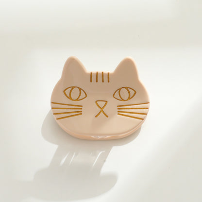 Small Cat Face Hair Claw Clip