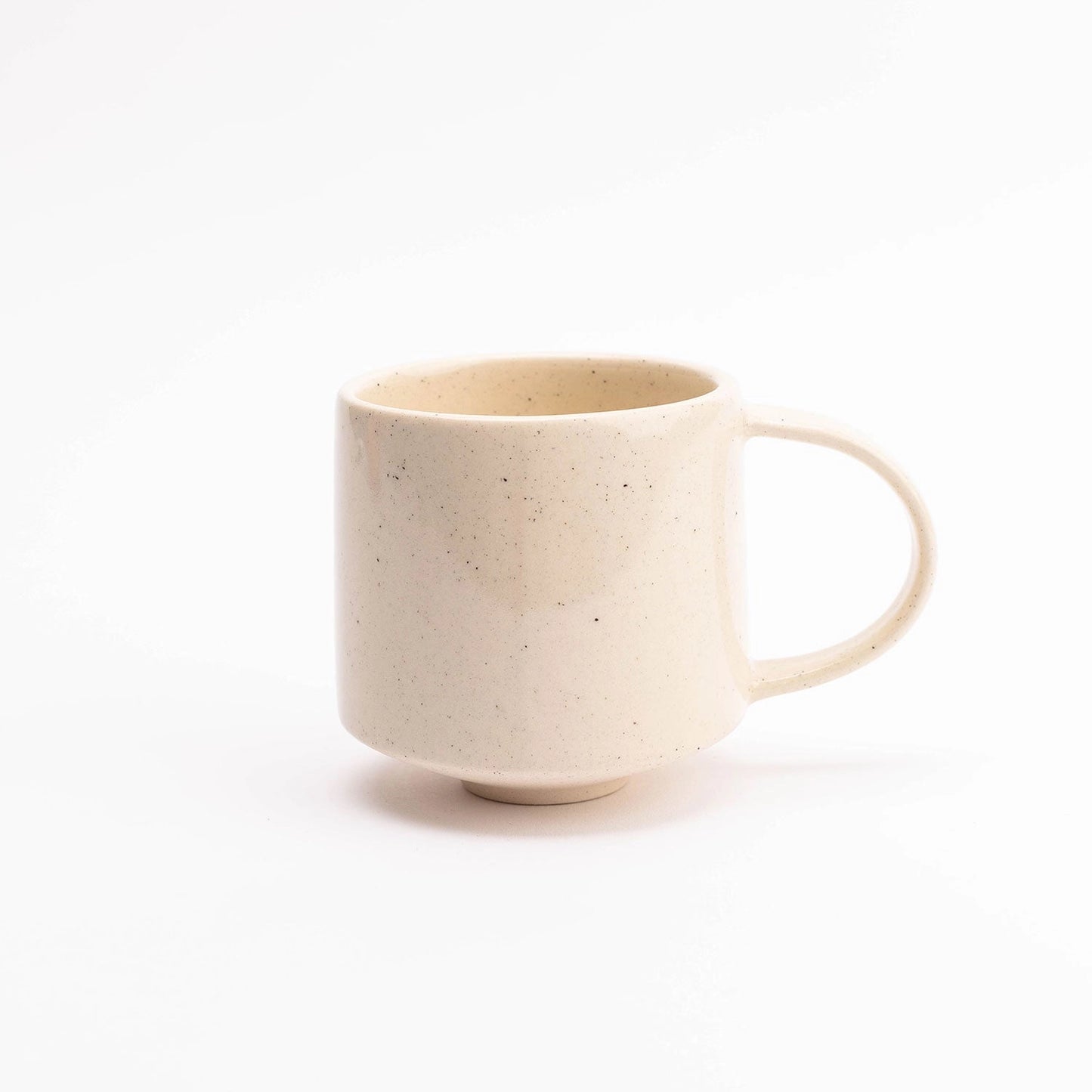 Angled Slipcast Ceramic 10 Oz Mug