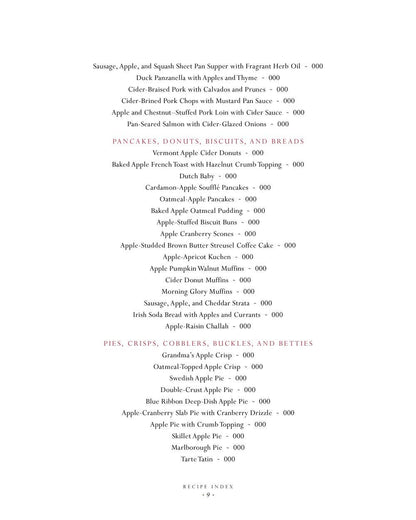 The Apple Lover's Cookbook