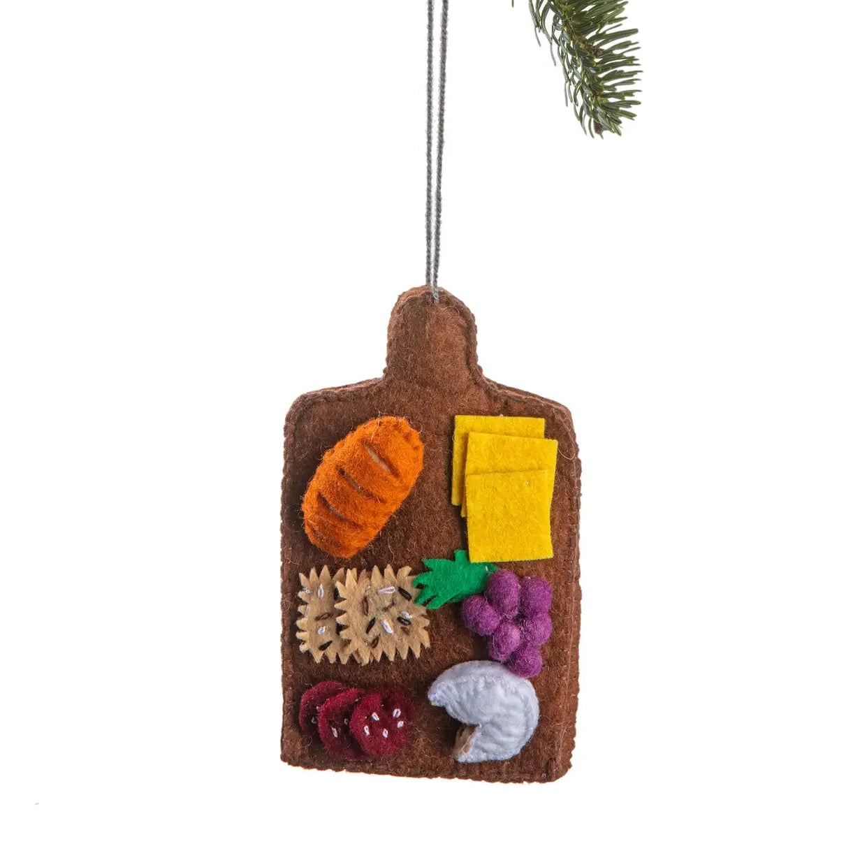 Charcuterie and Cheese Board Felt Ornament