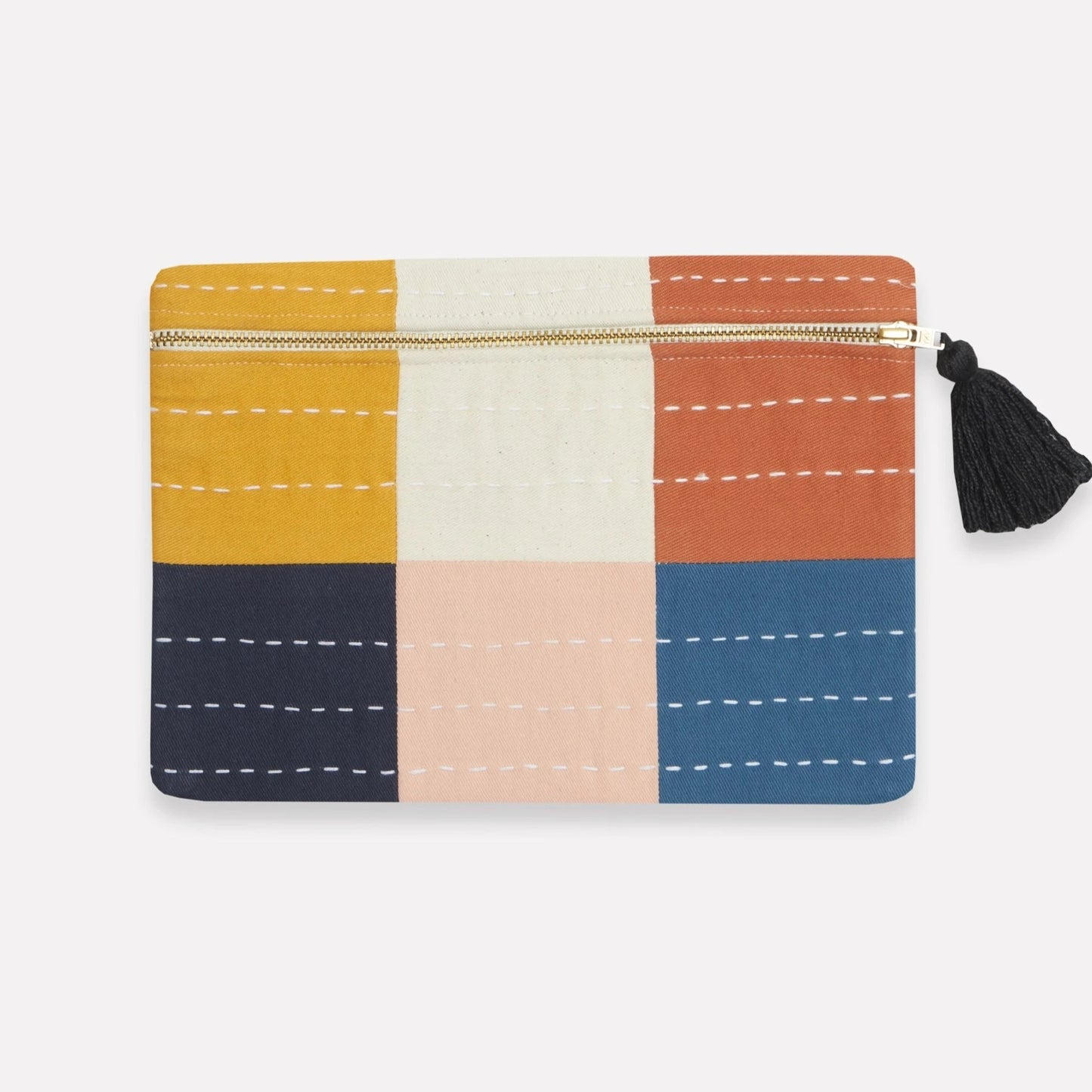 Checkered Clutch Pouch Purse