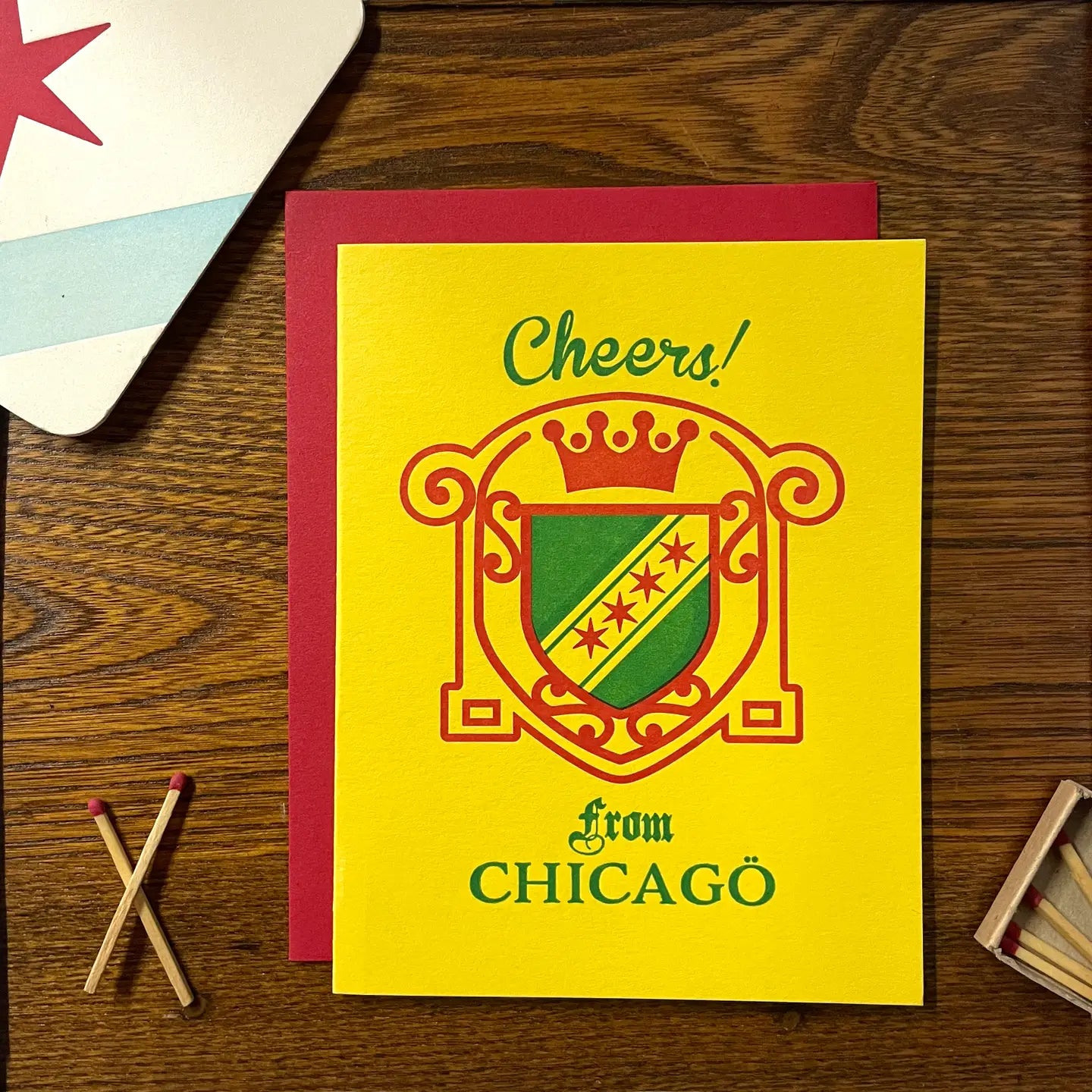 Cheers from Chicago Malort-Inspired Card