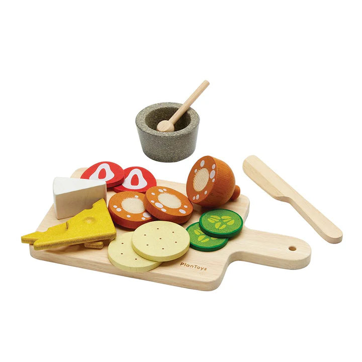 Cheese & Charcuterie Board Sustainable Wood Toy Set