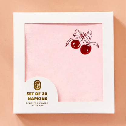 Cherry Cocktail Party Napkins (Pack of 20)