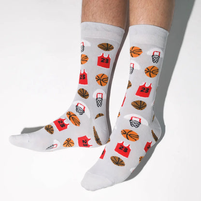 Chicago Basketball Cotton Crew Socks