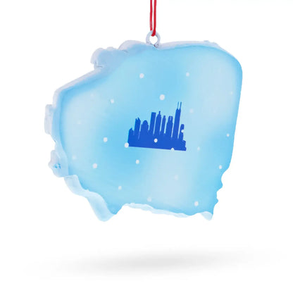 Chicago CTA El Train With Santa Resin Ornament