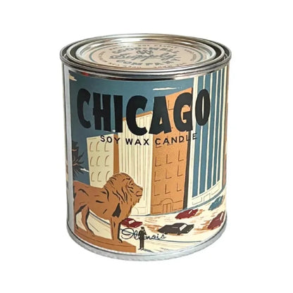 Chicago Tourism 8 Oz Soy Wax Candle