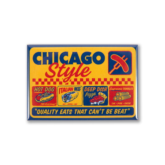 Chicago Style Eats 3" x 2" Magnet