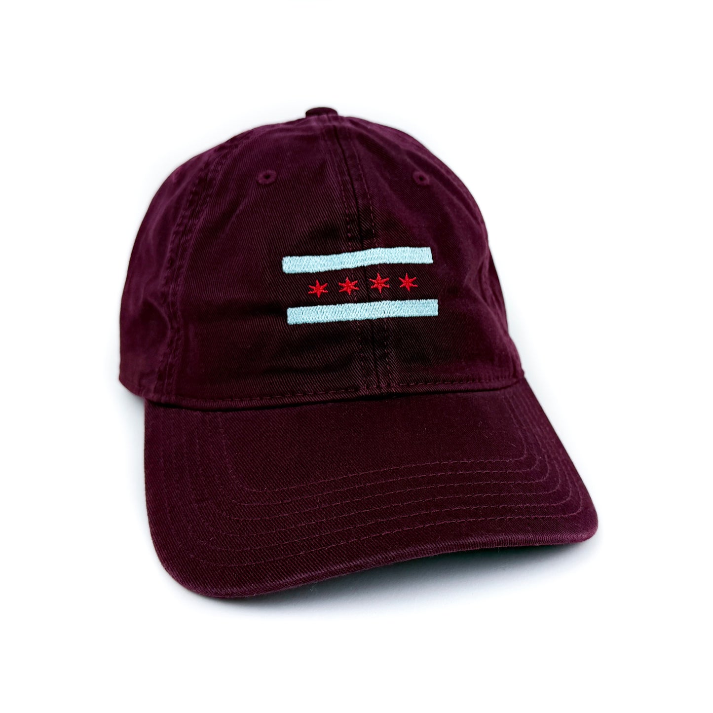Chicago Flag Embroidered Baseball Cap