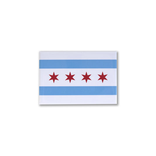 Chicago Flag 3" x 2" Magnet