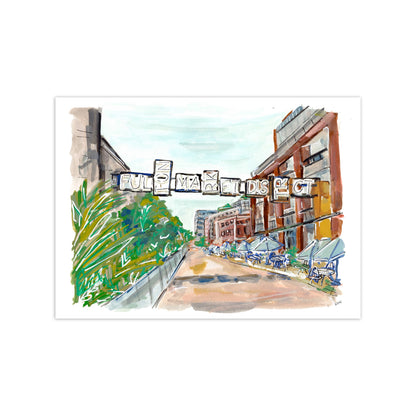 Fulton Market District Chicago 8" x 10" Art Print