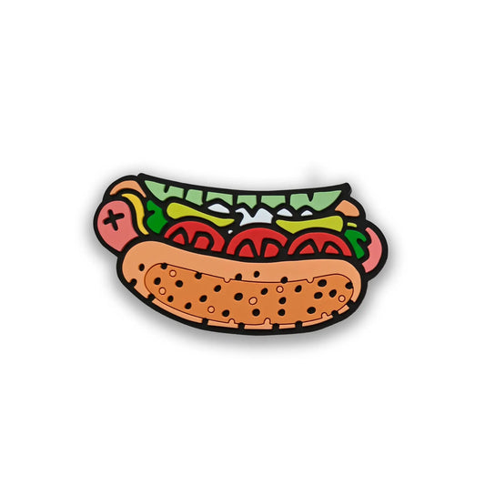 Chicago Style Hot Dog 3.5" PVC Magnet