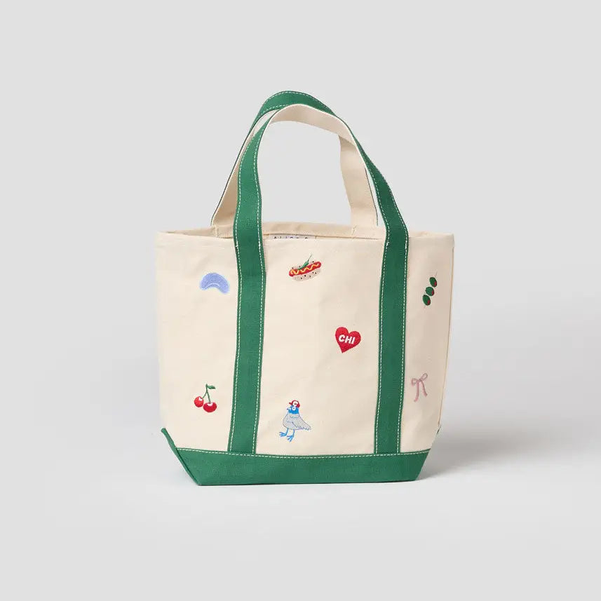 Chicago Icons Embroidered Tote Bag
