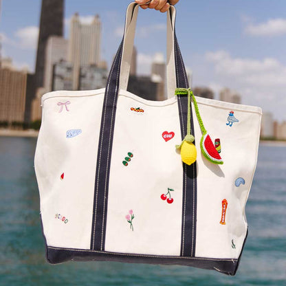 Chicago Icons Embroidered Tote Bag