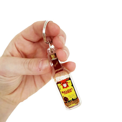 Chicago's Malört Acrylic Glitter Keychain