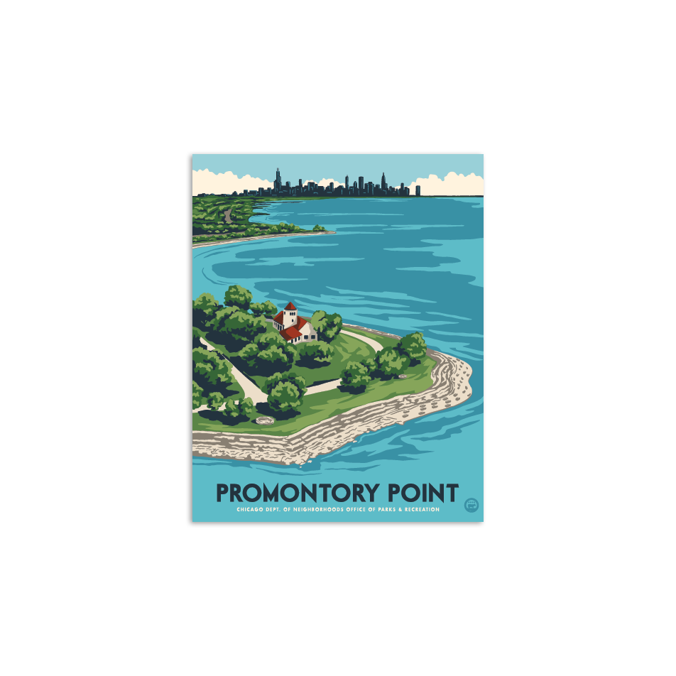 Chicago Promontory Point WPA Tourism 5" x 7" Archival Print