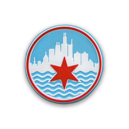 Chicago City By The Lake 2.5" PVC Magnet
