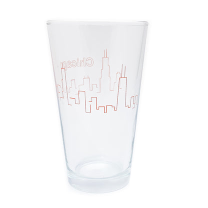Chicago Skyline 16 oz Pint Glass