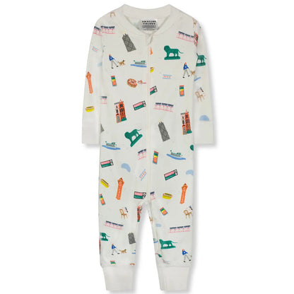 Goodnight Chicago Icons Baby Onepiece Pajamas