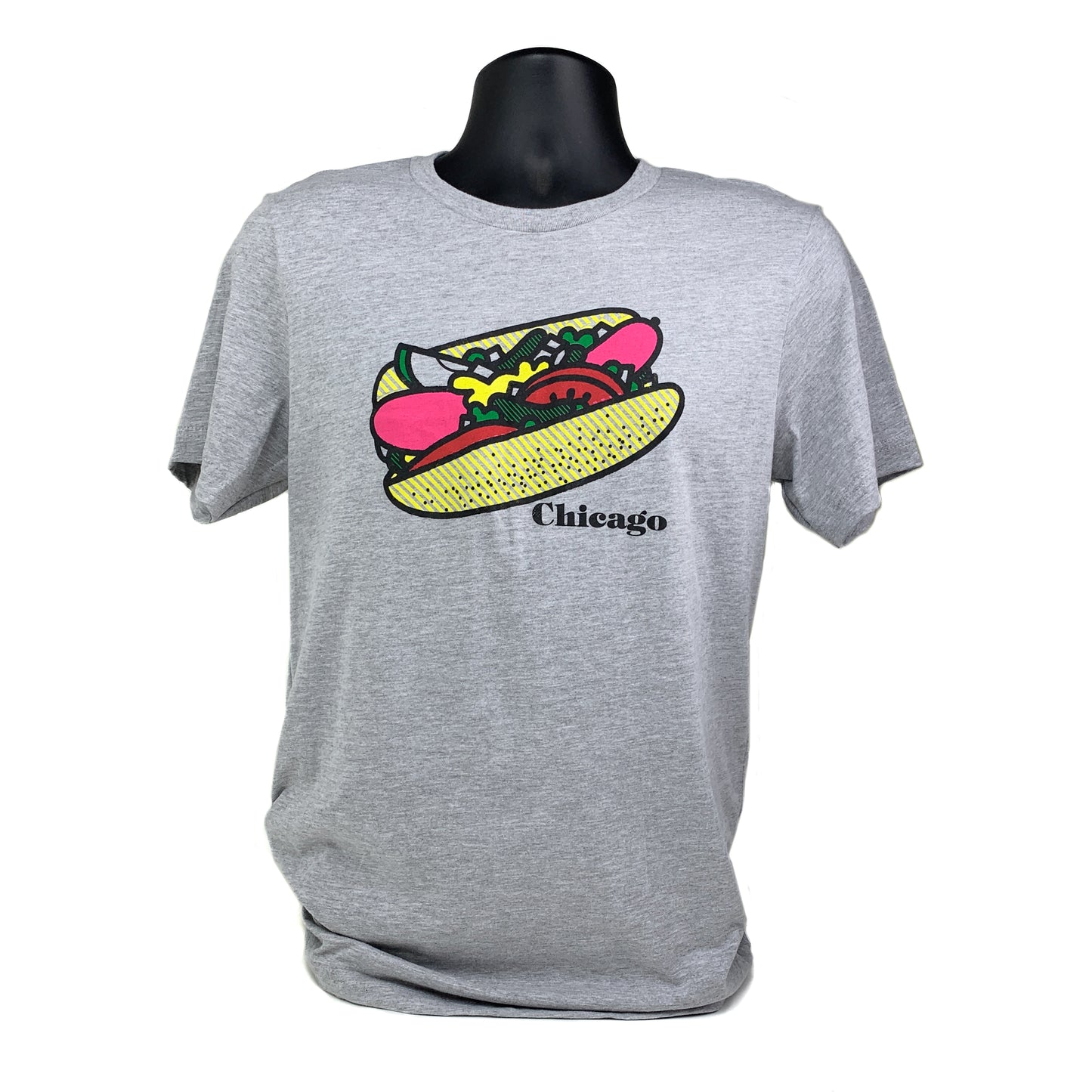 Chicago Style Hot Dog Adult Tshirt