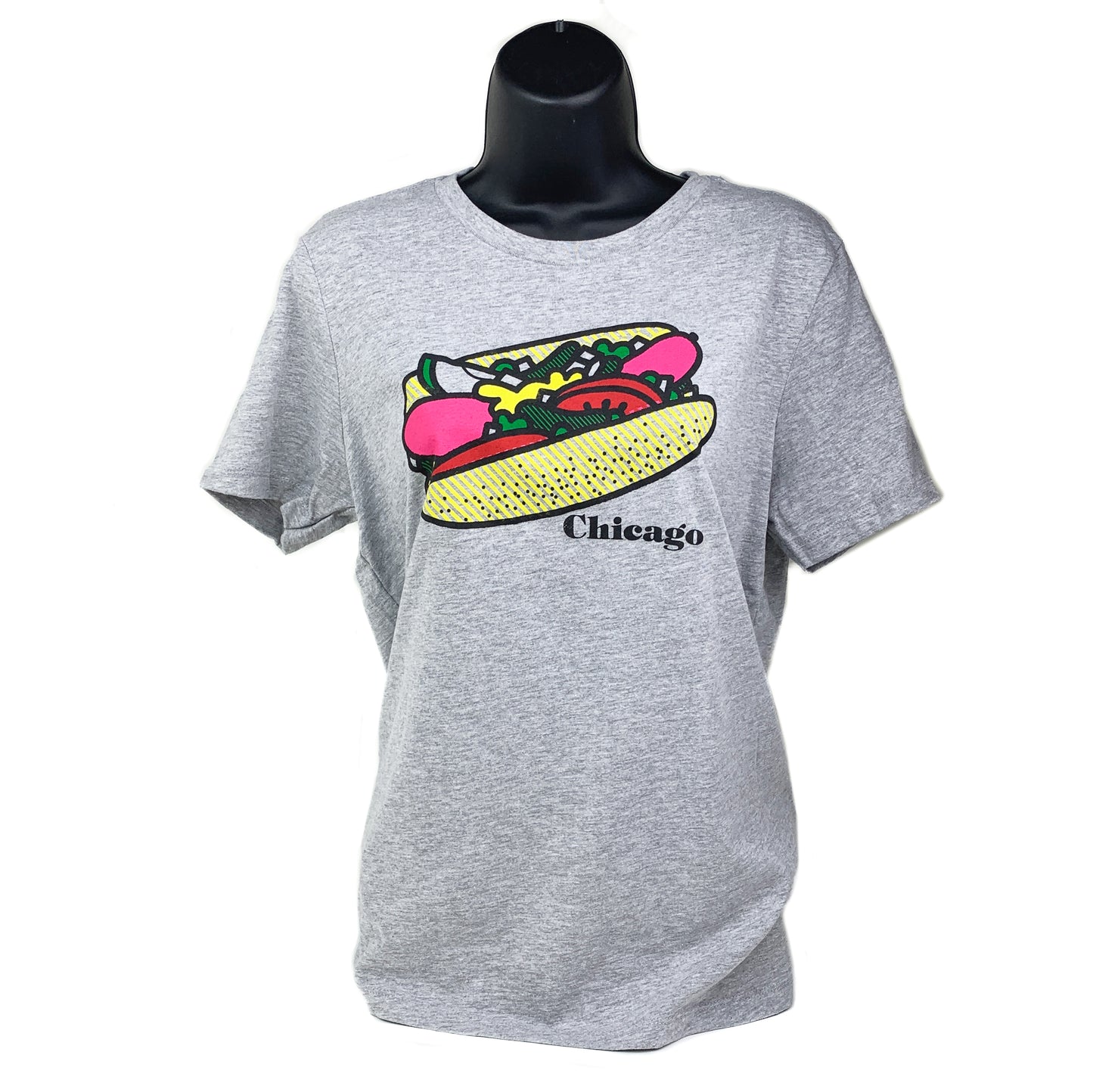 Chicago Style Hot Dog Adult Tshirt