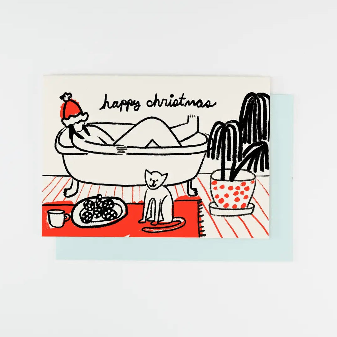 Christmas Bath Holiday Card