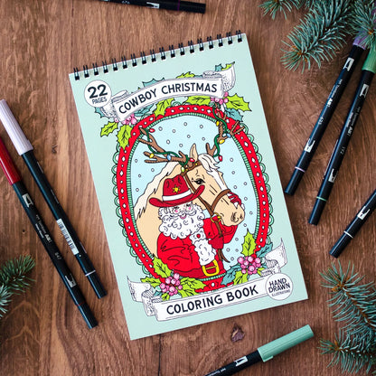 Christmas Cowboy Premium Coloring Book